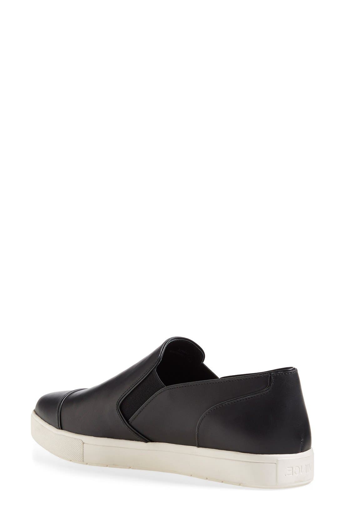 Vince 'Paeyre' Pointy Toe Slip-On Leather Sneaker, Alternate, color, 