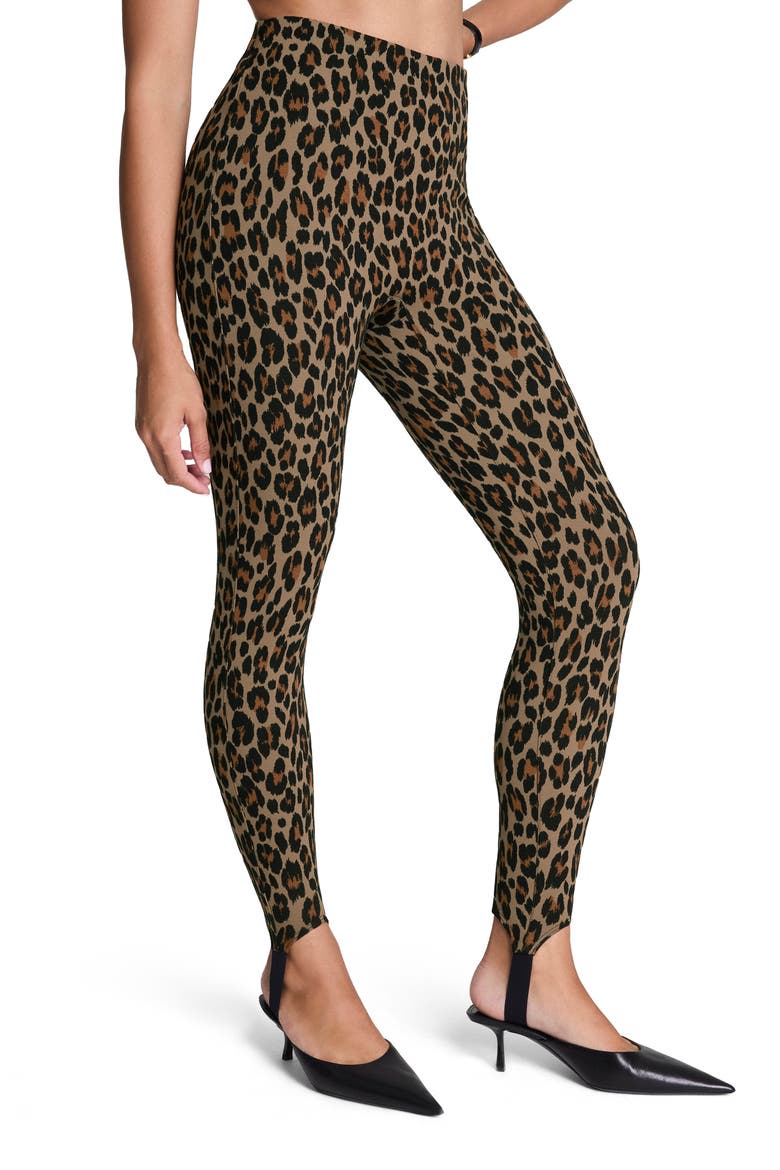 SPANXsupersmooth™ PerfectFit Ponte Stirrup Leggings, Main, color, BROWN MULTI