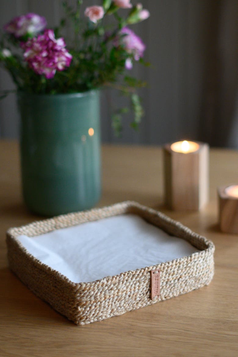 Napkin Box, Alternate, color, Natural