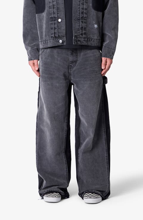 Reworked Wide Leg Utility Pants