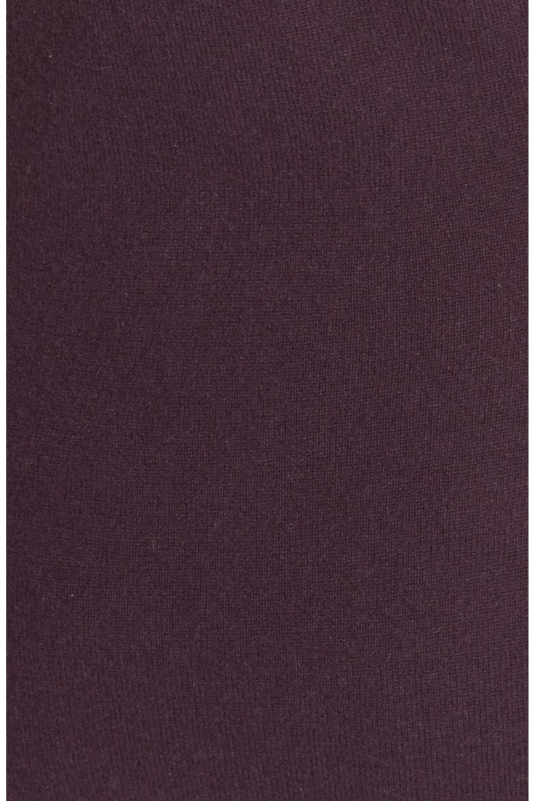 Sleeveless Cashmere Turtleneck Dress, Alternate, color, DAMSON