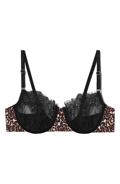 Skarlett Blue Entice Underwire Balconette Bra In Black