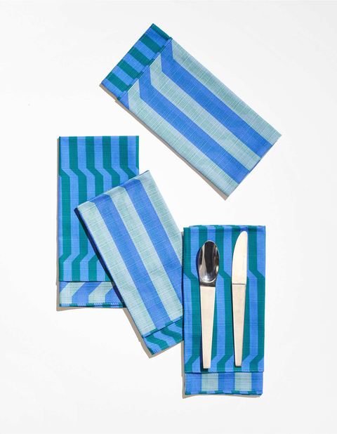 Stripe Dinner Napkins - High Season Set of 4