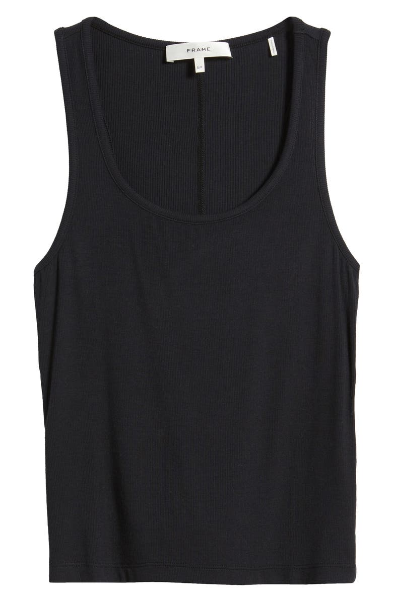 FRAME The Rib Scoop Neck Tank, Alternate, color, 