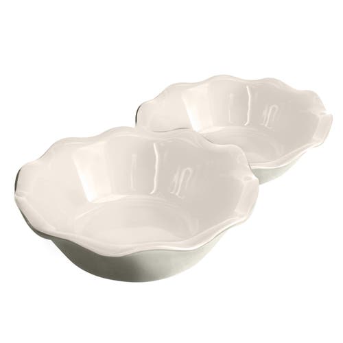 Emile Henry Mini Pie Dish, Set Of 2 In Pearl Gray