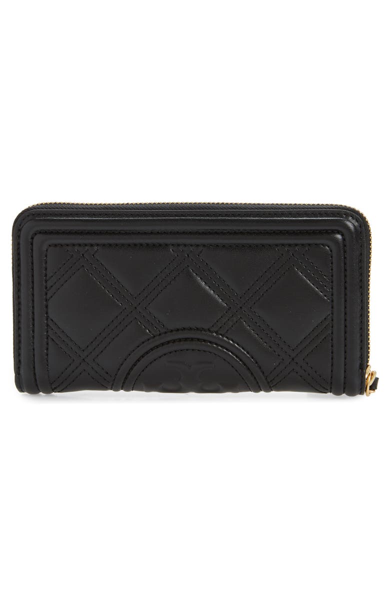 Tory Burch Fleming Quilted Leather Continental Wallet, Alternate, color, 