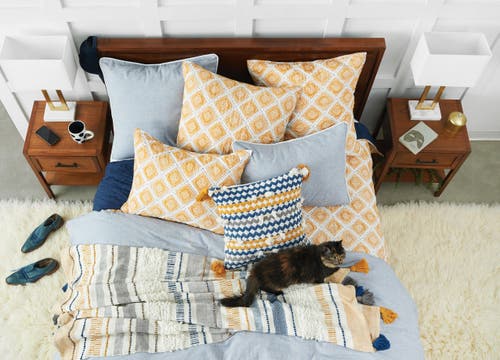 Carol & Frank 20" X 26" Carver Geometric Cotton Standard Sham In Yellow