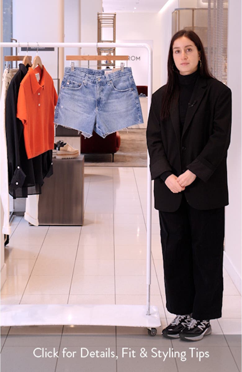 Halle Cutoff Denim Shorts, sales video thumbnail