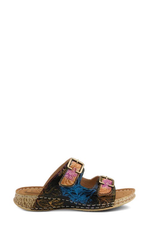 L'artiste By Spring Step Sunjai Slide Sandal In Tan Multi