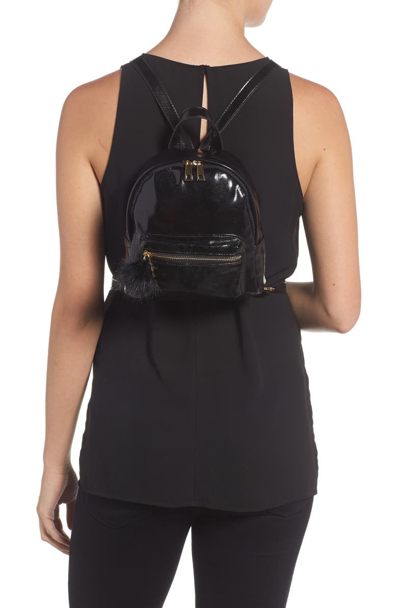 BP. Faux Leather Mini Backpack, Alternate, color,