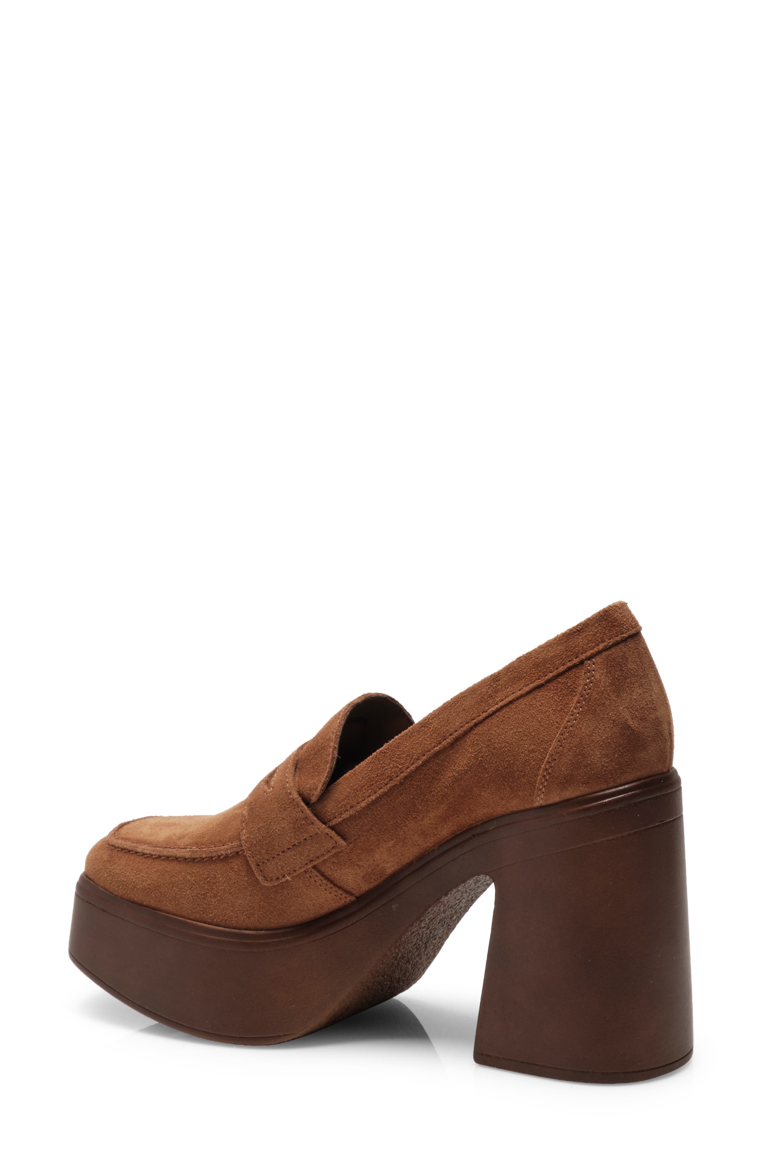 Zoe Platform Loafer, Alternate, color, CAMEL