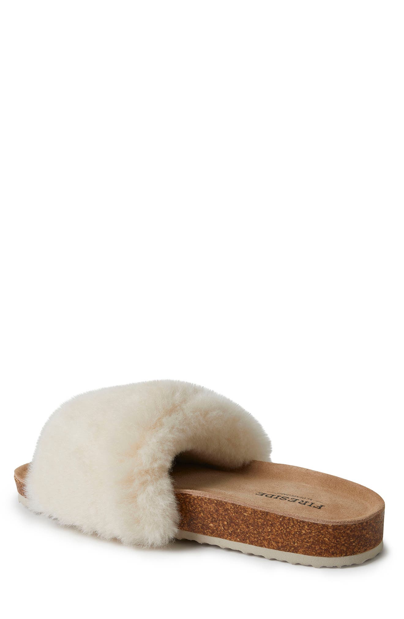 Canberra Genuine Shearling Slipper, Alternate, color, NATURAL