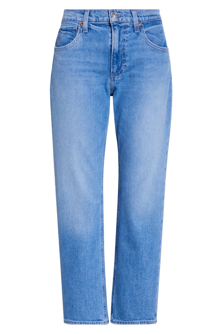 Morgan Mid Rise Ankle Straight Leg Jeans, Alternate, color, FERRERA