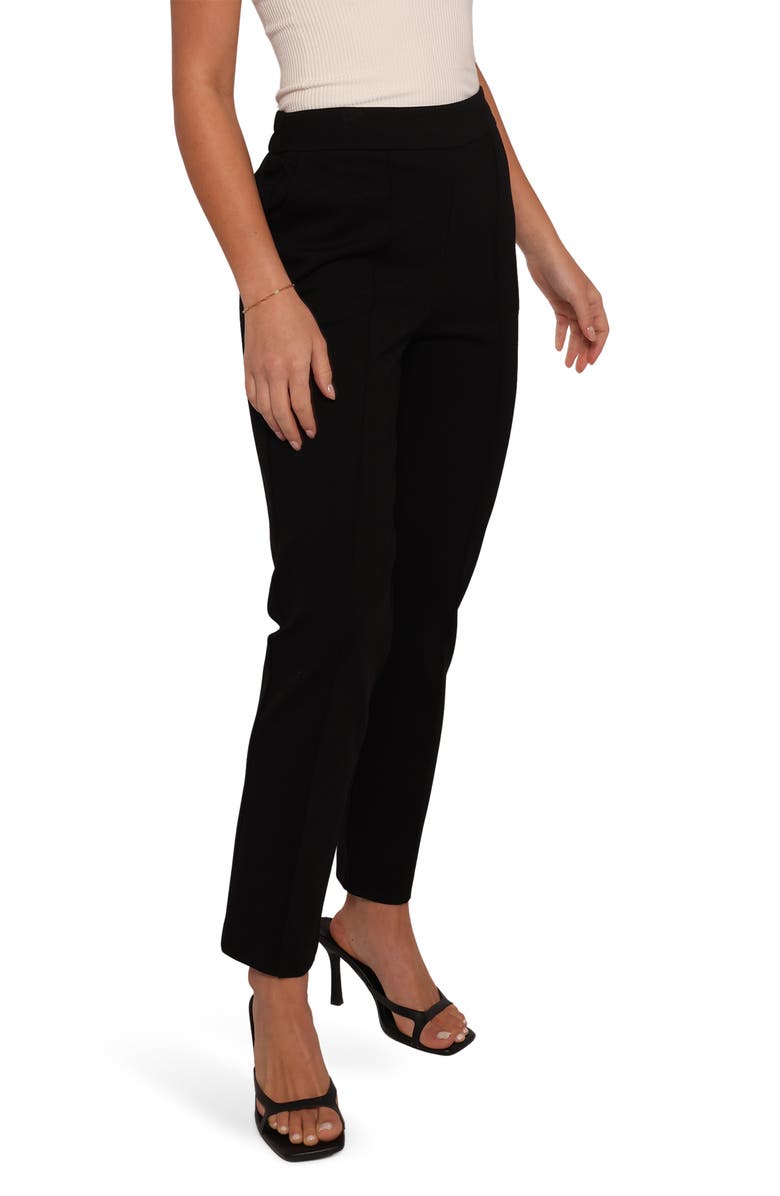 Petal & Pup Martina Tapered Leg Pants, Alternate, color, Black