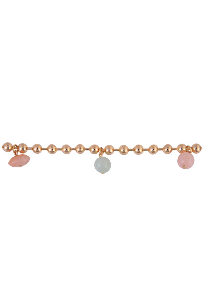 Aventurine Shaker Chain Necklace, Alternate, color, GOLD MULTI