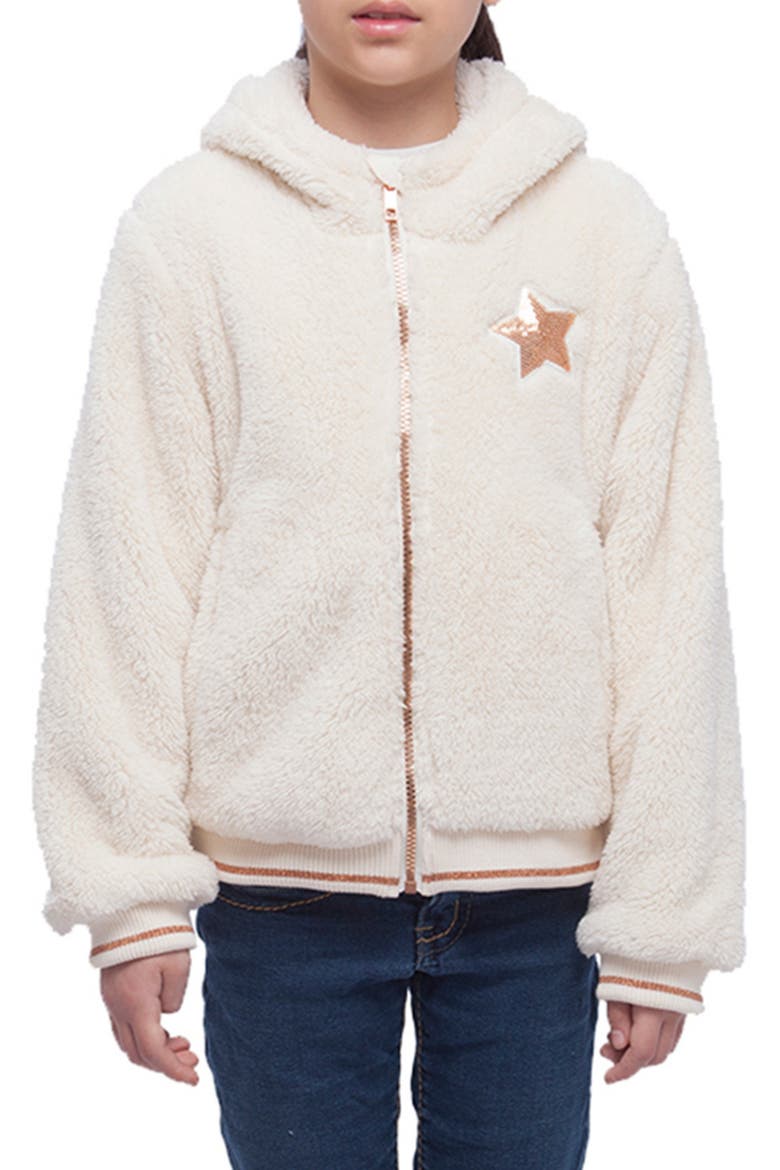 Kid's Cozy Fleece Jacket, Main, color, Light Beige