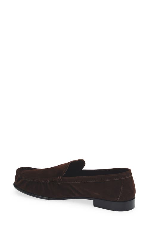 Miu Miu Leather Penny Loafers In Brown