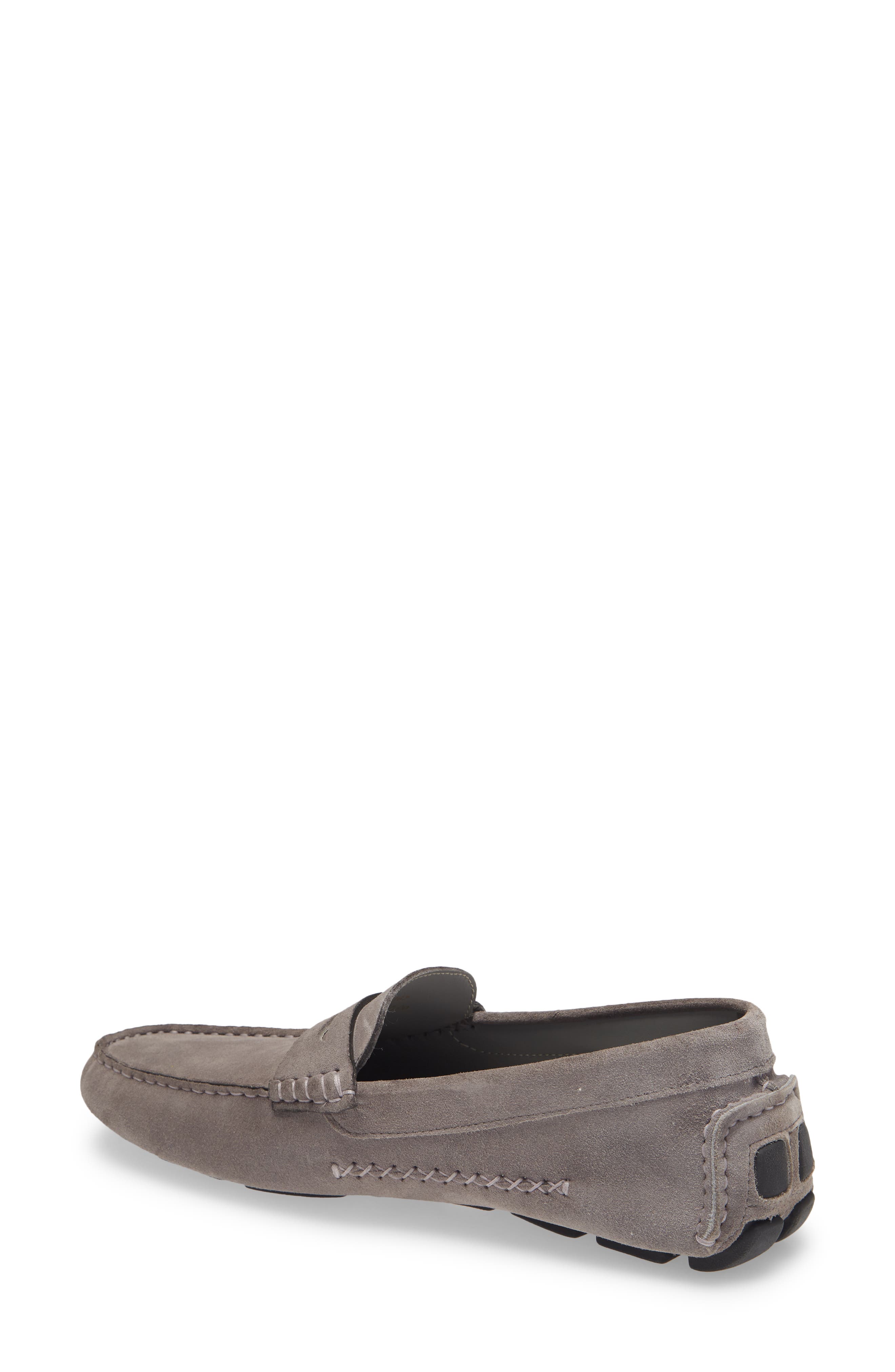 JOHNSTON & MURPHY COLLECTION Johnston & Murphy Dayton Penny Loafer, Alternate, color, Gray Suede