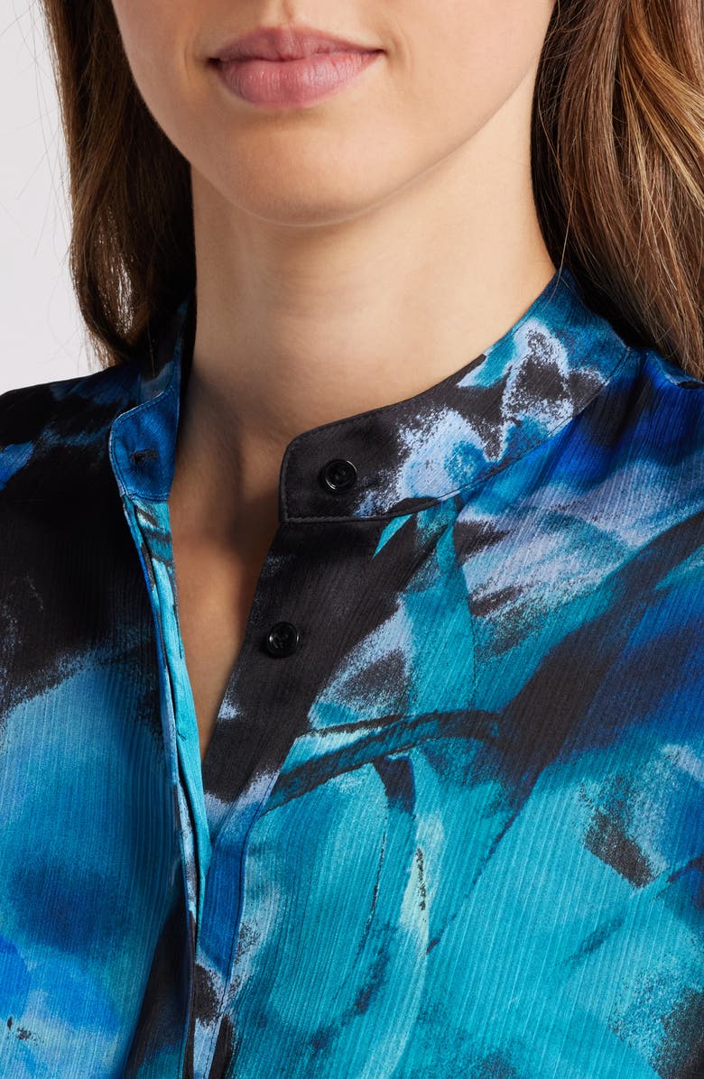 Anne Klein Abstract Floral Textured Tunic, Alternate, color, 