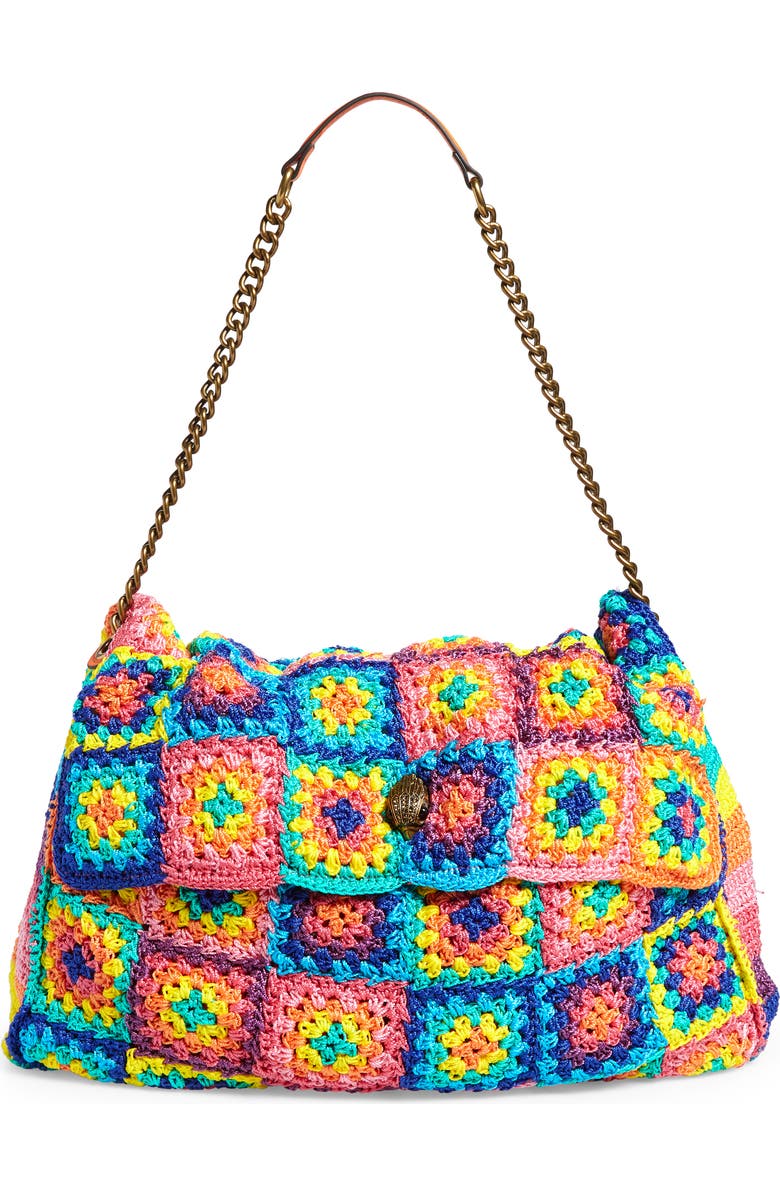 Kurt Geiger London XXL Kensington Crochet Shoulder Bag, Main, color,