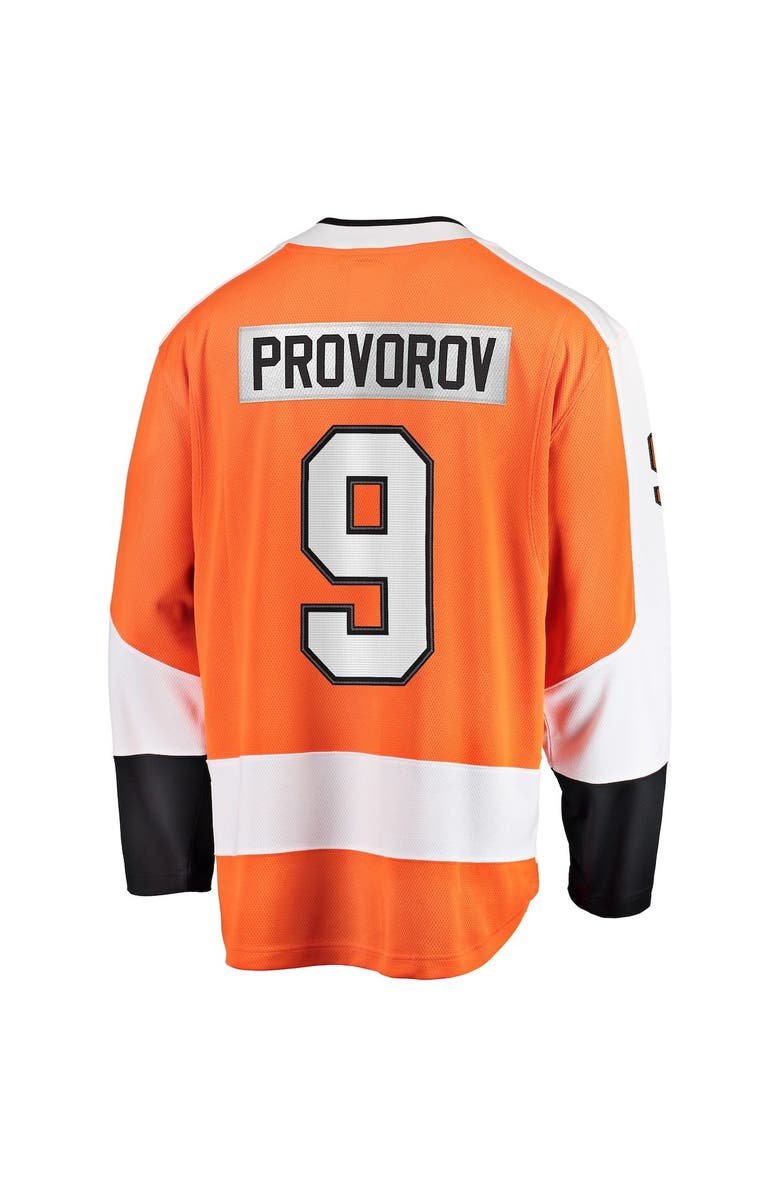 FANATICS Men's Fanatics Branded Ivan Provorov Orange Philadelphia Flyers Home Breakaway Jersey, Alternate, color, 