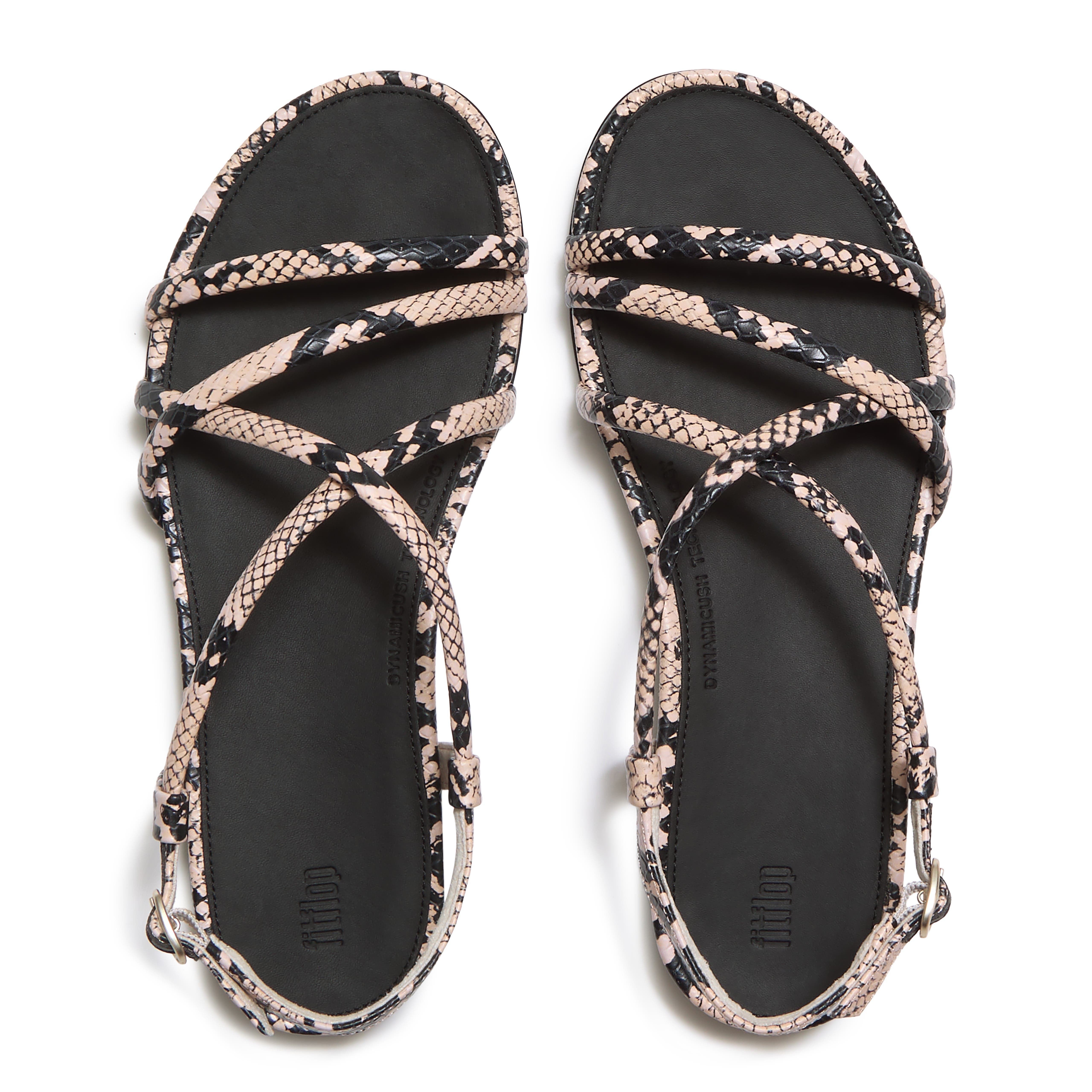 Gracie Snake Sandals, Alternate, color, Hazy Taupe/Black