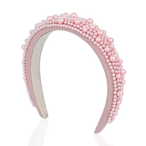 Multi‑Row Pearl Embellished Headband