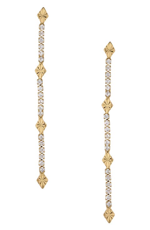 Crystal Linear Drop Earrings
