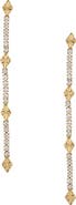 Ettika Crystal Linear Drop Earrings