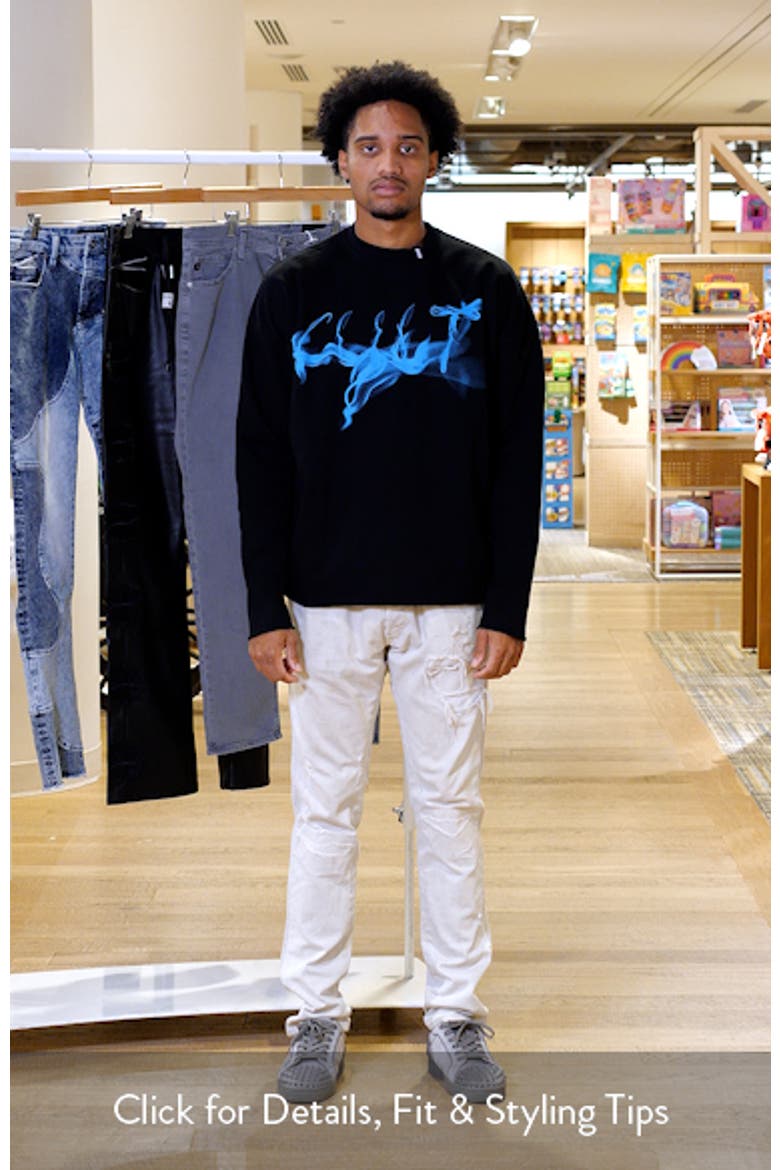 Graphic Cotton Fleece Sweatshirt video