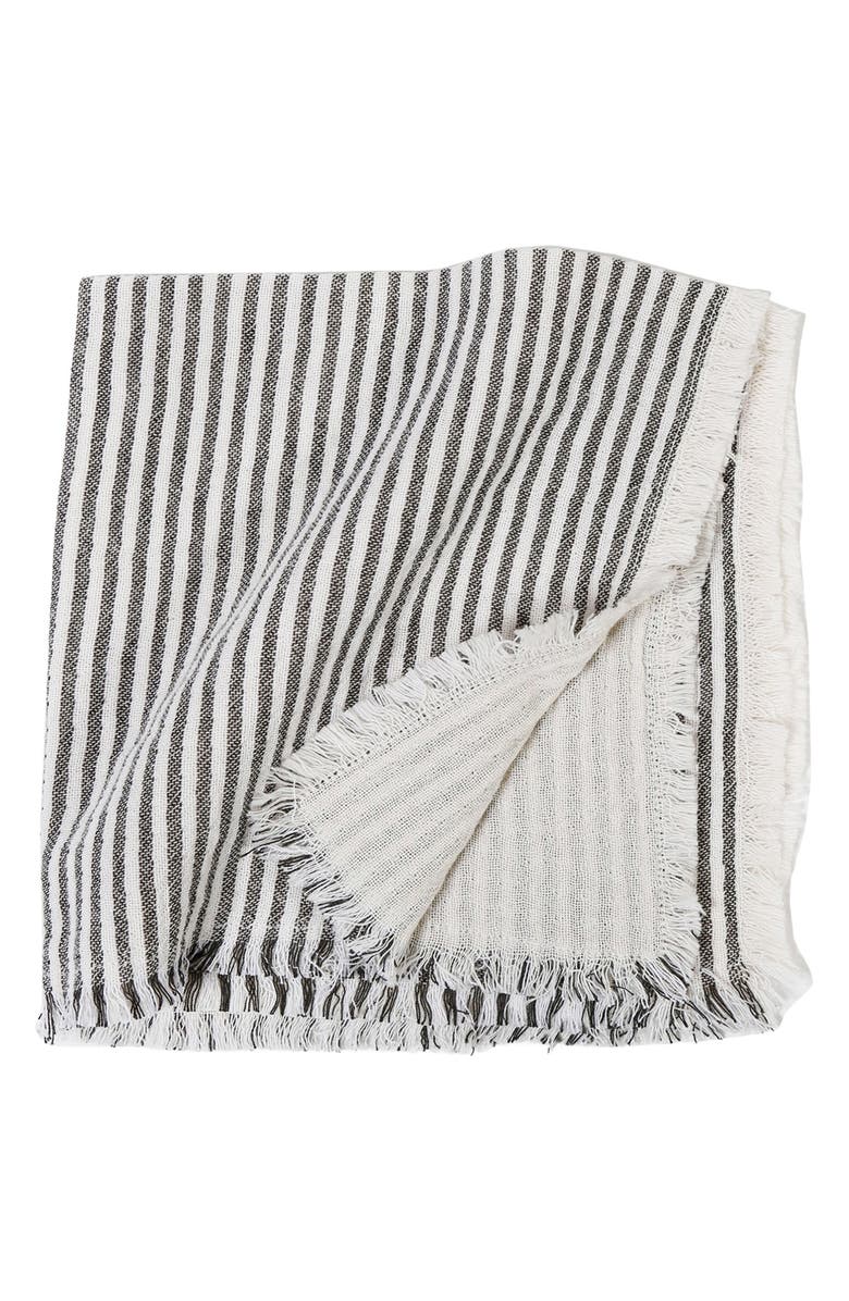 Pom Pom at Home Healdsburg Set of 4 Napkins, Main, color, Charcoal