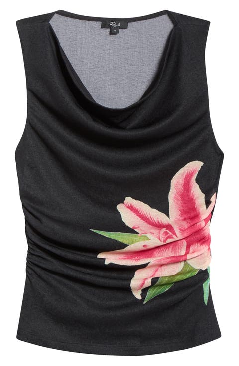 Fete Lily Print Tank