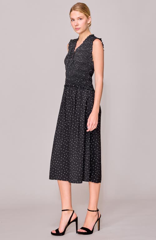 Melloday Shirred A-line Dress