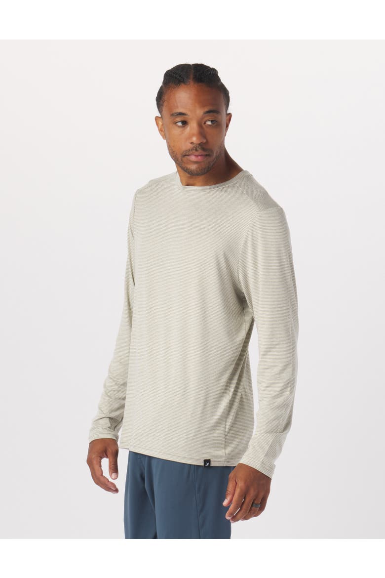 Long Sleeve Salton Tee, Main, color, Linen/Oatmilk Stripe