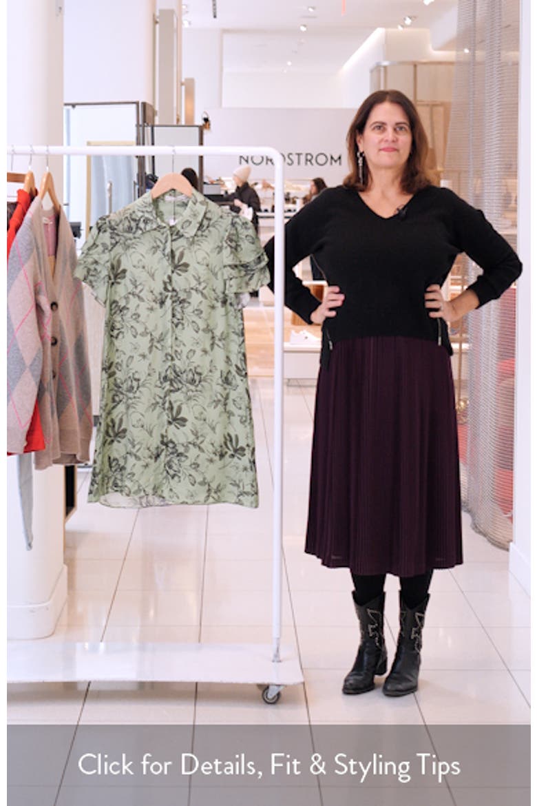 Jem Floral Short Sleeve Shirtdress video