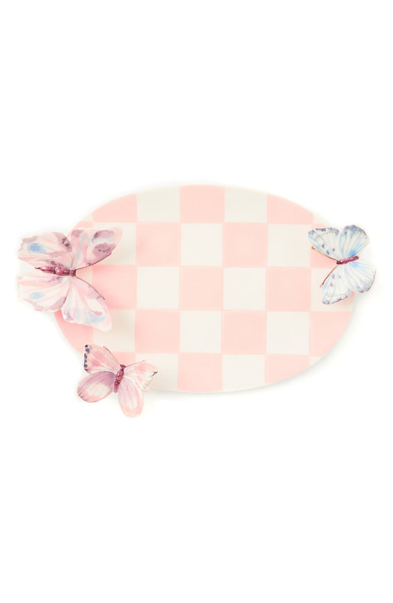 MACKENZIE CHILDS Eternity Trinket Tray, Alternate, color, Pink/ White