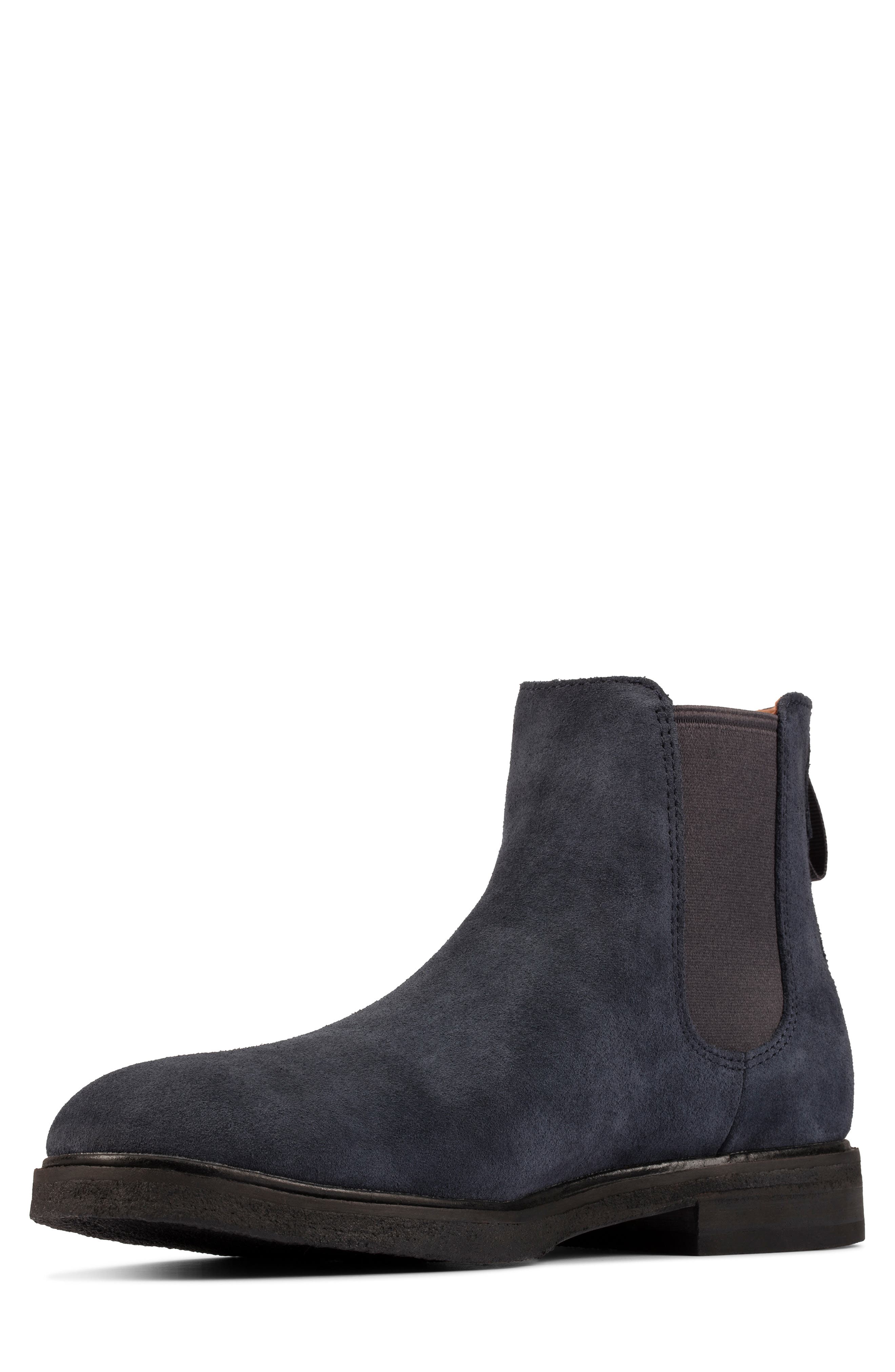 Clarkdale Gobi Chelsea Boot, Alternate, color, NAVY SUEDE