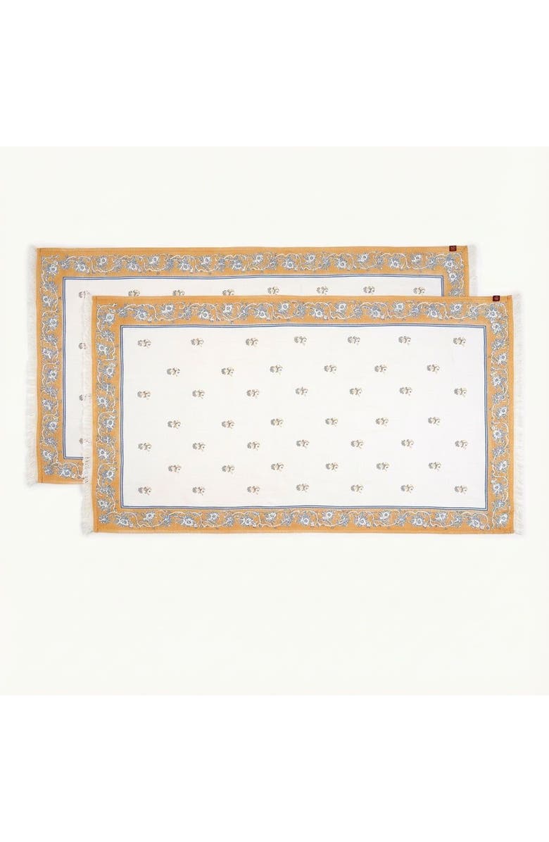 Zsa Zsa Zsu Baklan Digital Printed 100% Cotton Peshtemal 2 Piece Set, Main, color, Ecru