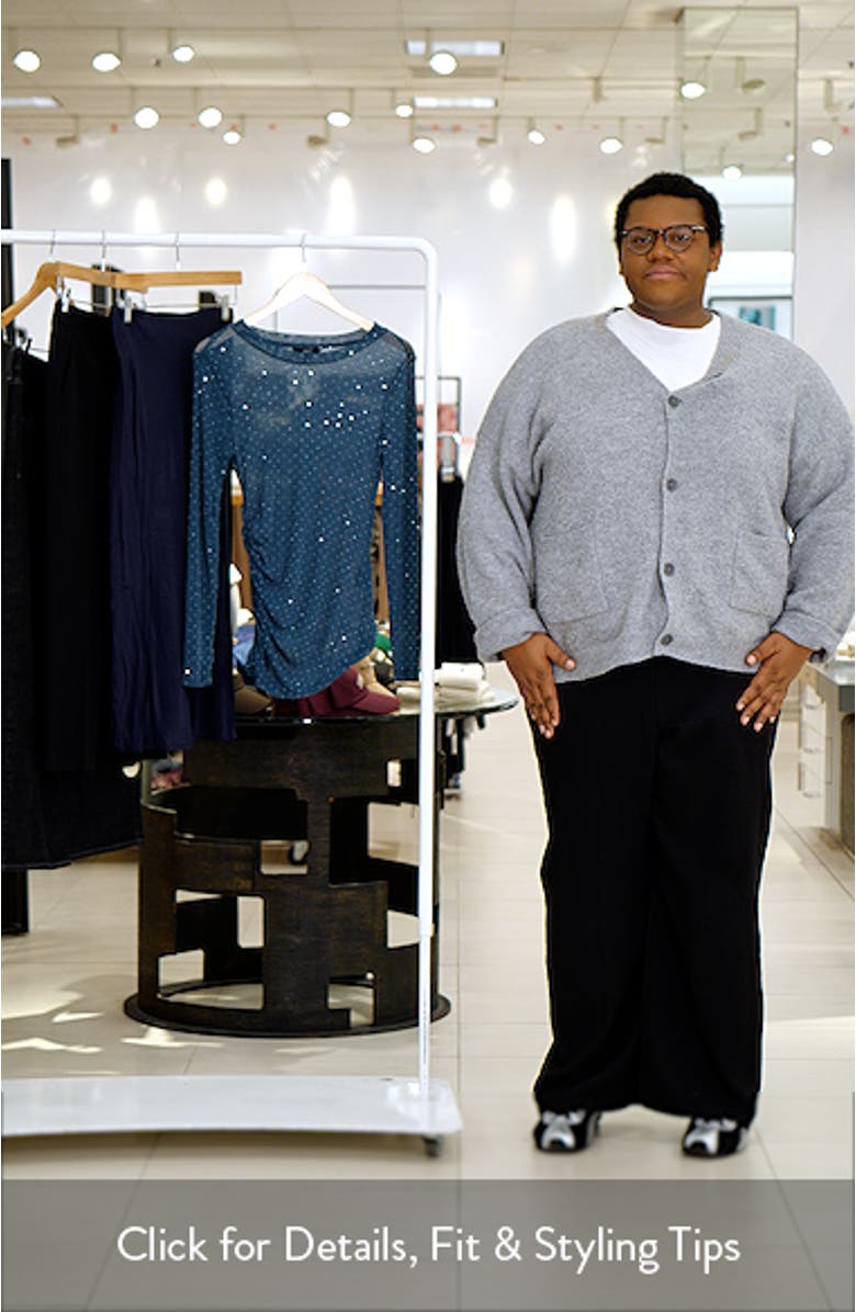 Ruched Mesh Sparkle Top, sales video thumbnail