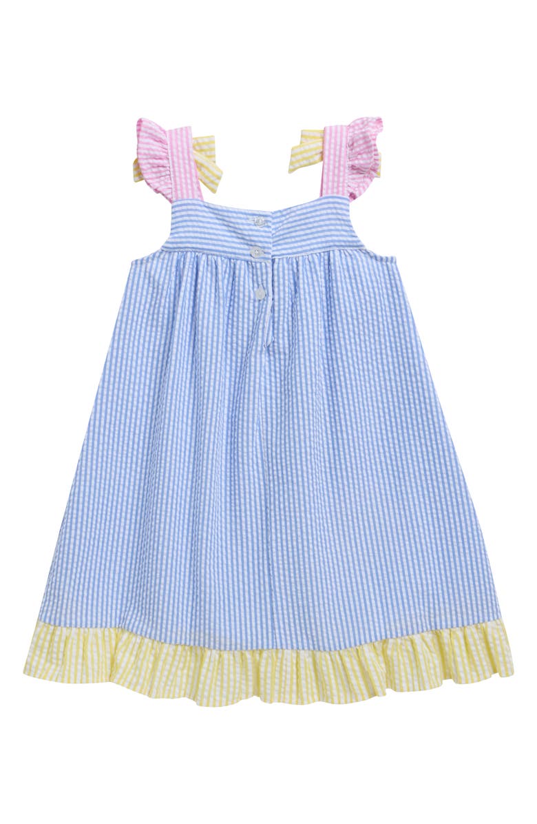 BLUEBERRY Kids' Seersucker Sundress, Alternate, color, Peri Blue