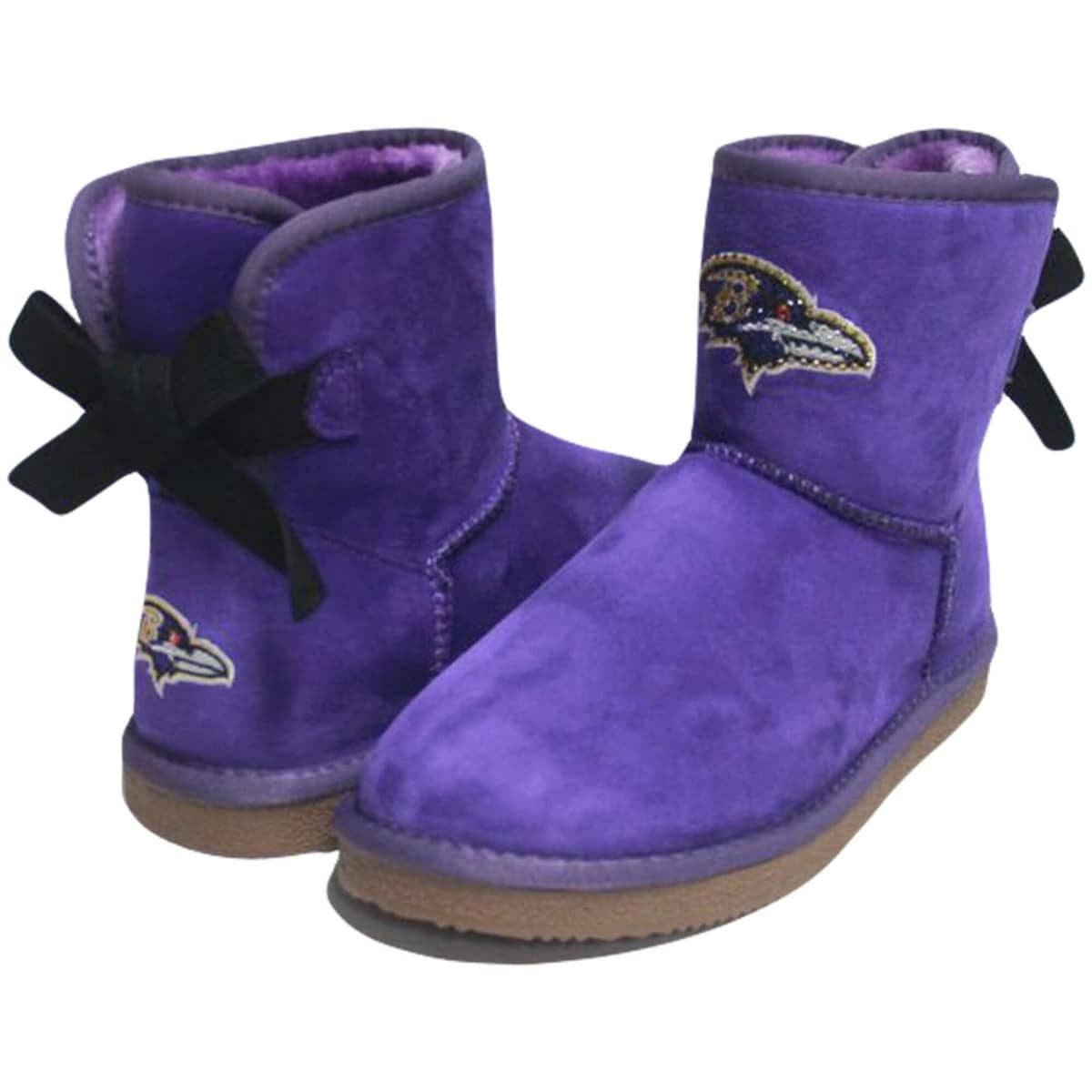 CUCE Women's Cuce Baltimore Ravens Low Team Ribbon Boots, Main, color, 