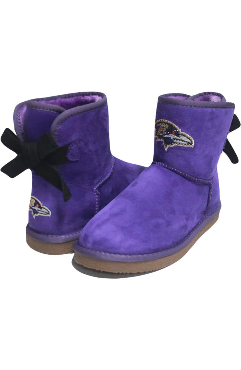 CUCE Women's Cuce Baltimore Ravens Low Team Ribbon Boots, Main, color,