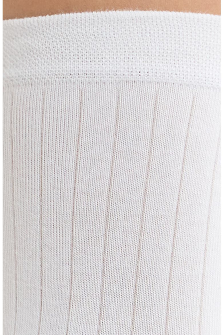 Ribbed Dress Socks, Alternate, color, WHITE