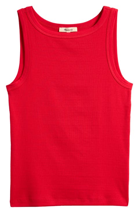 High Neck Cotton Tank