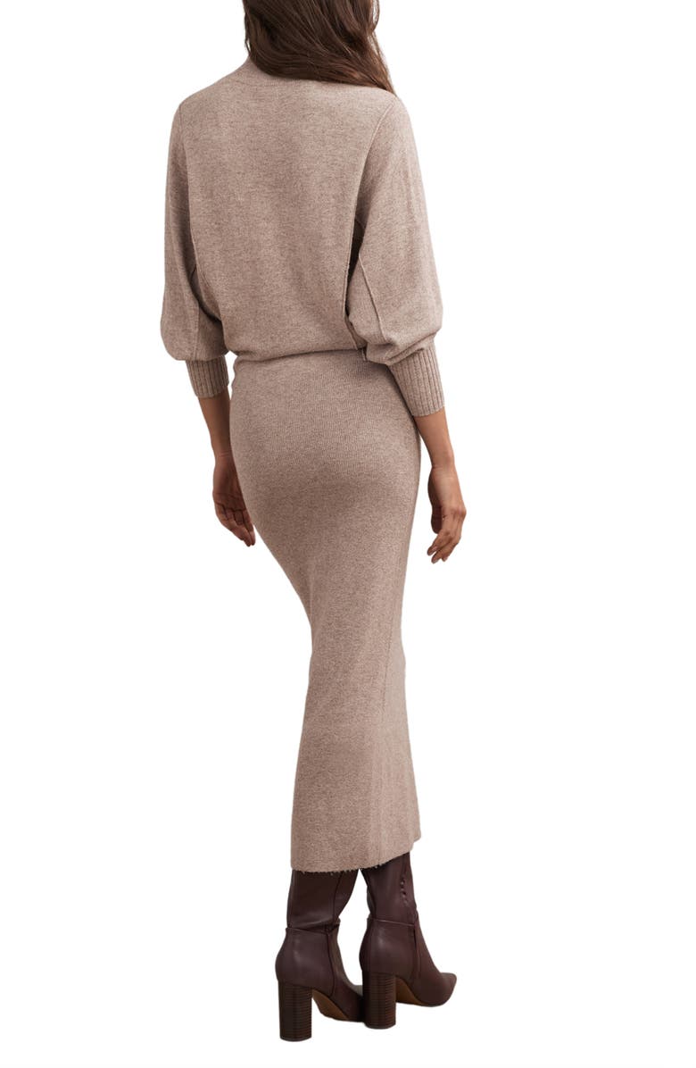Reiss Suni Long Sleeve Maxi Sweater Dress, Alternate, color, Neutral