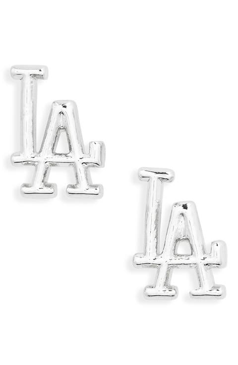 Los Angeles Dodgers Logo Stud Earrings