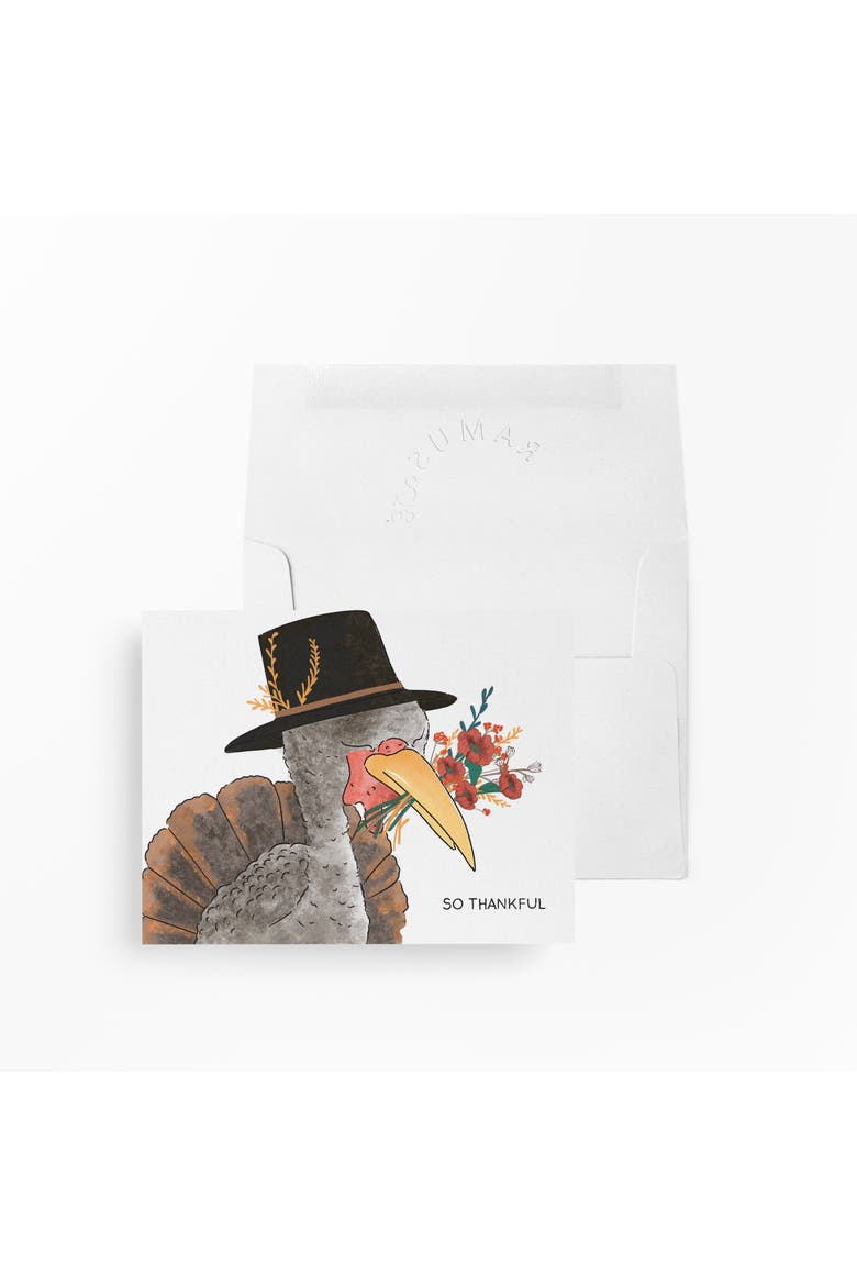 Fall/Halloween Greeting Cards "So Thankful Turkey", Main, color, Multi-Pack