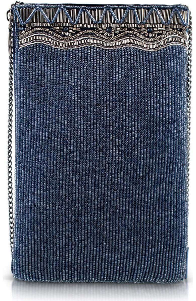 Mary Frances Accessories True Blue Crossbody Phone Bag, Alternate, color, Blue