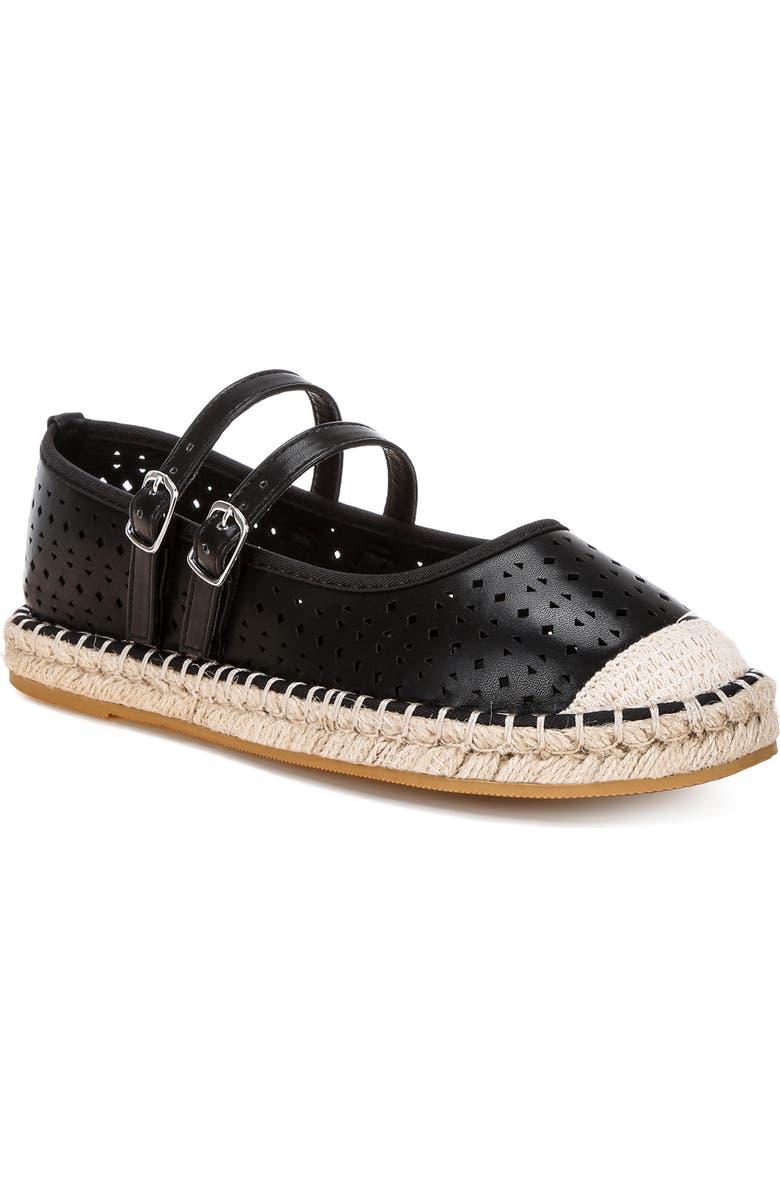 LONDON RAG Noori Espadrille Flat, Main, color, Black