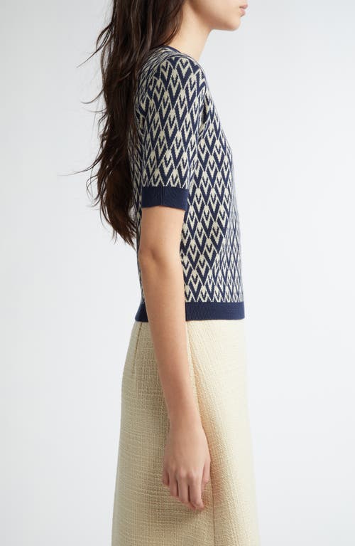 Valentino Garavani Toute La V Jacquard Virgin Wool Sweater